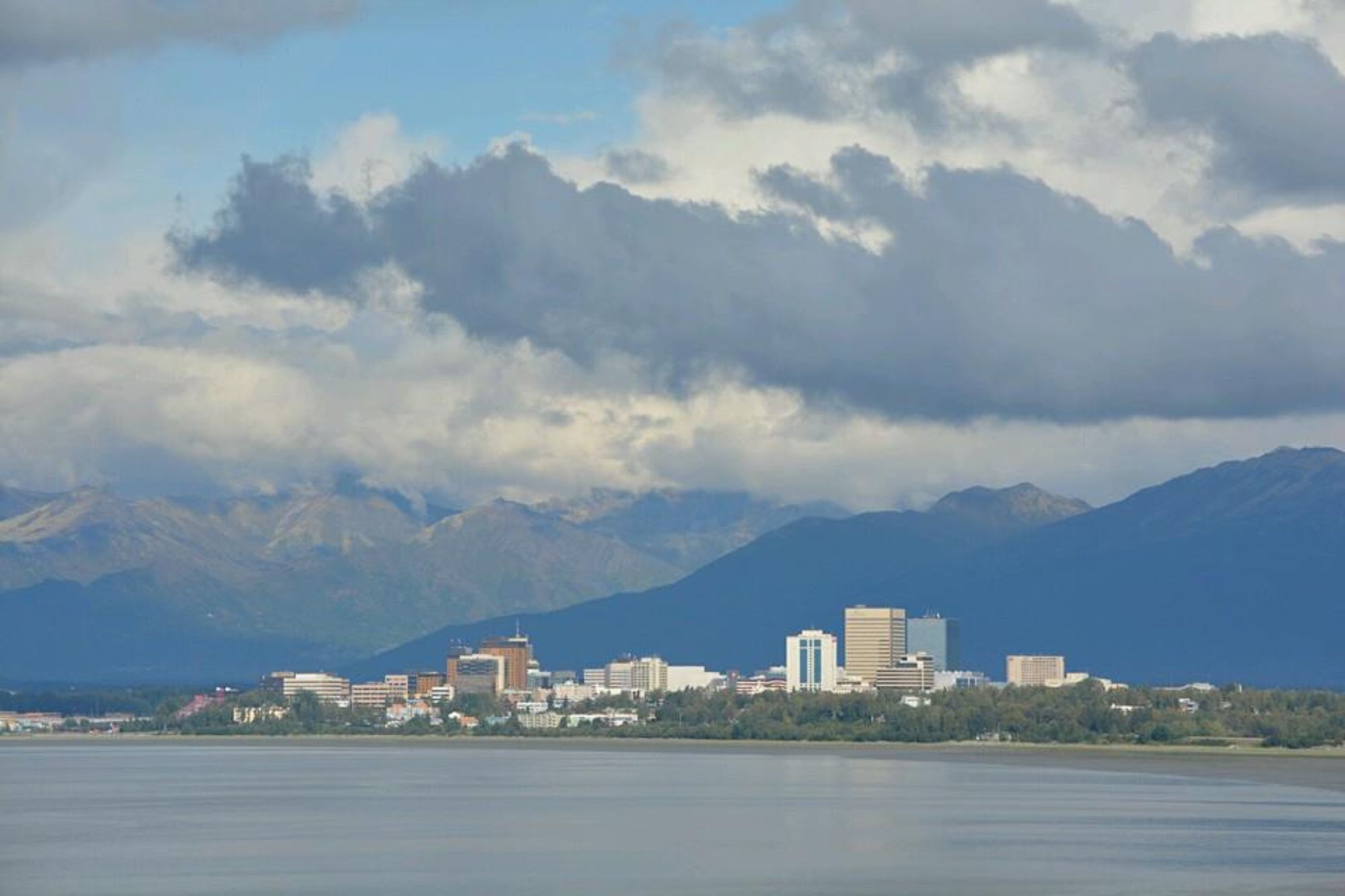 Anchorage view during whittier to anchorage transfer