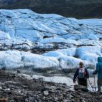 Hiking on matanuska glacier tour