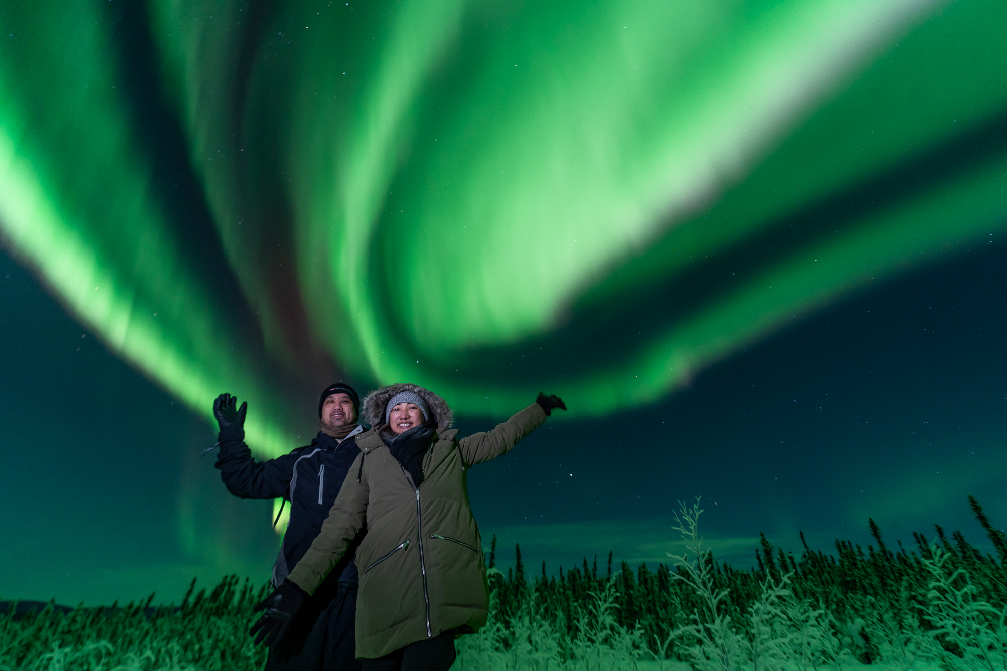 Fairbanks Northern Lights Tour vibrant aurora