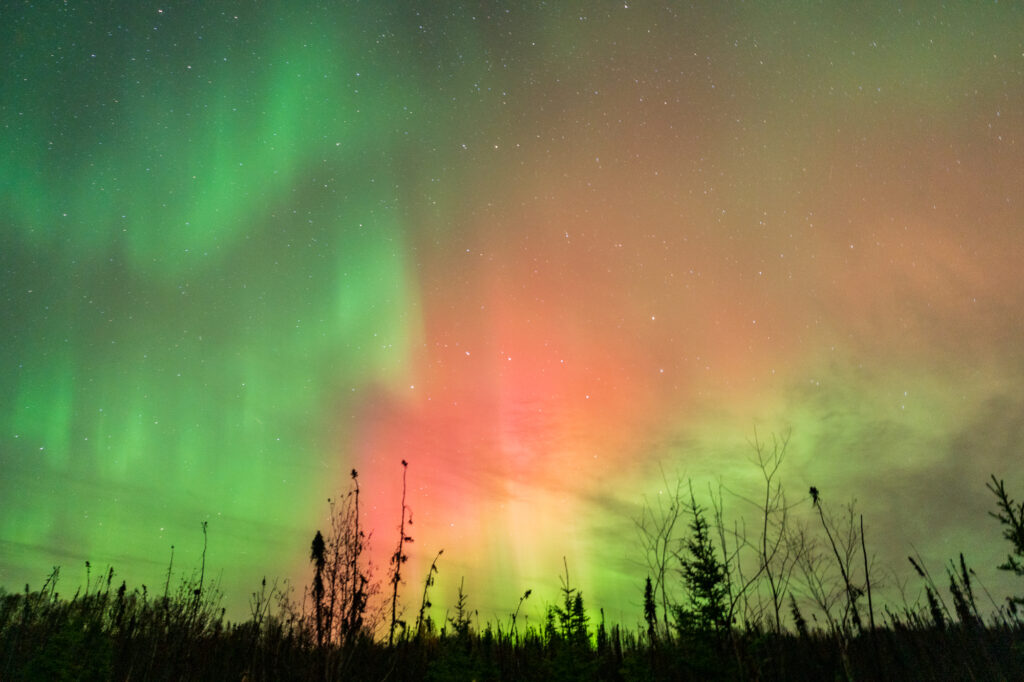 multi color northern lights in anchorage