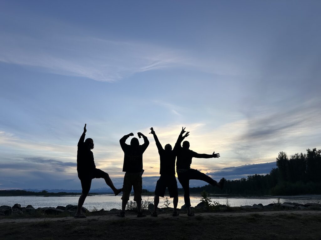 LOVE sign made by friends in Talkeetna